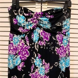 Strapless maxi dress